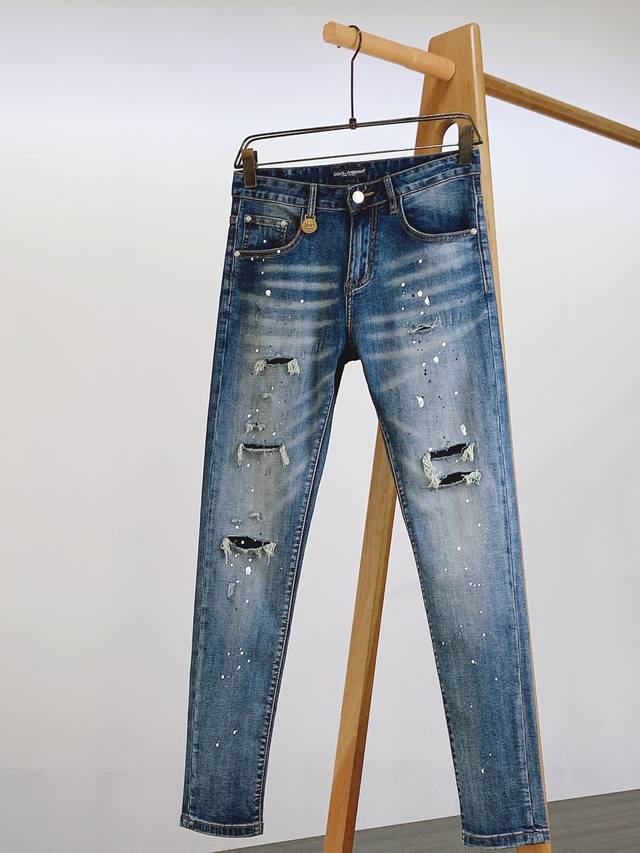 dolce&Gabbana 2025Ss Early Spring New Product A Pair Of Jeans With A Strong D