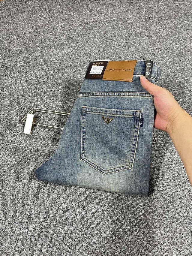 Armani 2025 Spring And Summer New Men's Jeans Original Factory, Original Cloth,