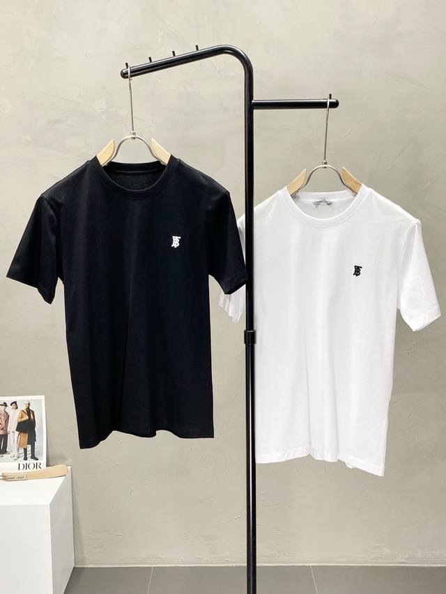 Burberry New Original Men's Casual Short-Sleeved High-End Custom High Version Fa