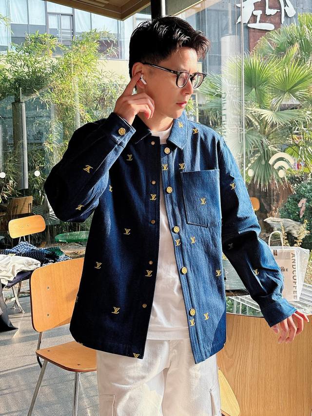 Donkey 25 Early Spring New Logo Embroidery Denim Lapel Jacket Removable Sleeve D