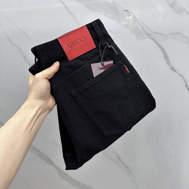 gucci*Gucci High-End Customization 2025 Early Spring Latest Jeans Straight-Le