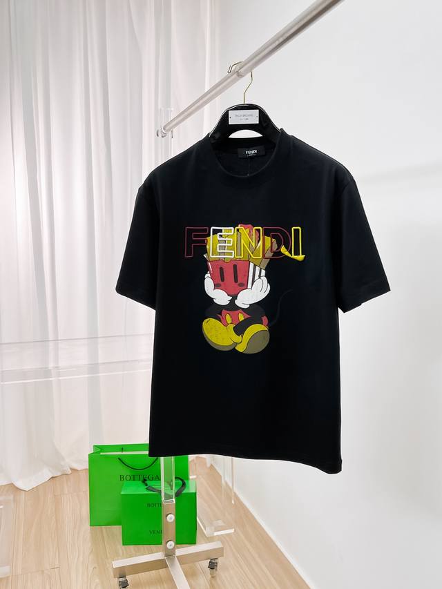 ss Fendi Pure Cotton Latest Fabric Classic Logo Pattern Logo Fashionable And