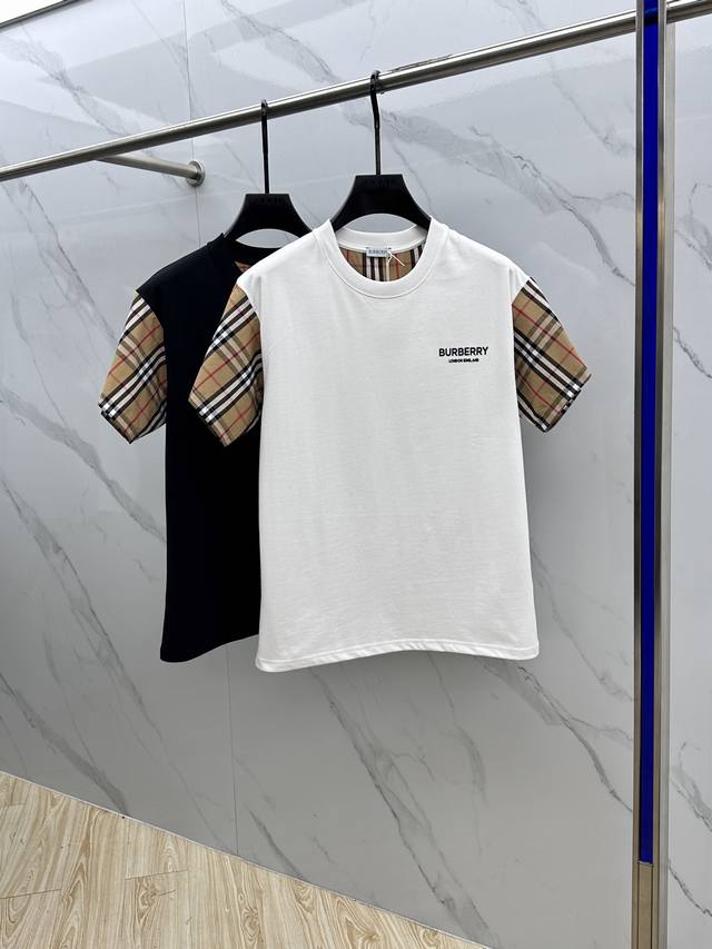 burberry*Burberry 2025Fw Spring/Summer New Productround Neck Base T-Shirt For