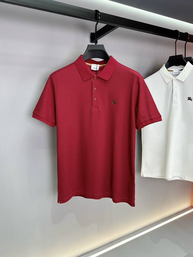 bur Burberry 2025Ss Summer New Style Warhorse Logo Men's Lapel Polo Shirt Cla