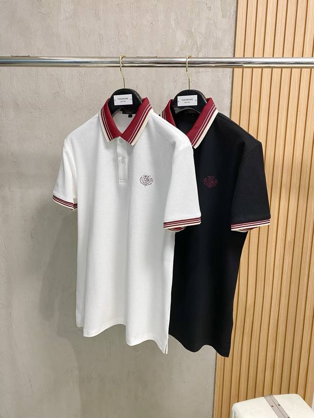 New Arrival Lp Ss Summer New Letter Logo Men's Lapel Polo Shirt Classic Business