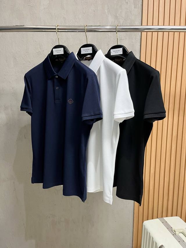 New Arrival Lp Ss New Summer Style Letter Logo Men's Lapel Polo Shirt Classic Bu