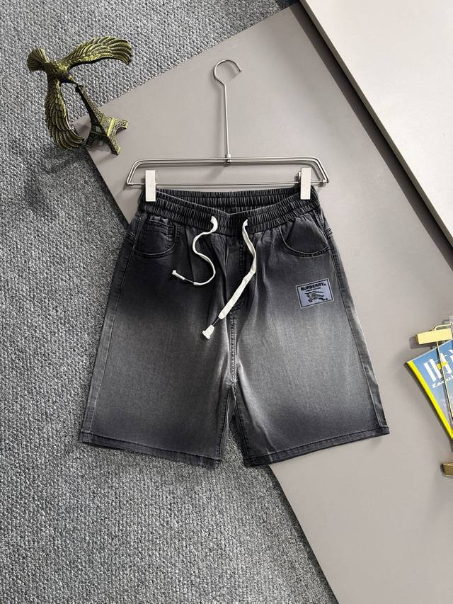 Burberry 2025 Summer New Jeans Denim Shorts Are Made Of Imported Japanese Denim