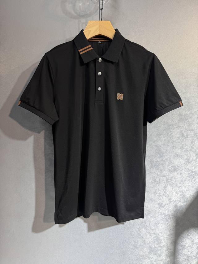 Zegna 25Ss New Spring And Summer Short-Sleeved Top Version For Customization Hig