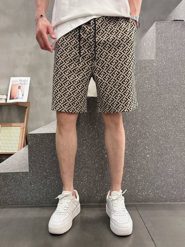 fendi Fendi 2025 Spring And Summer New Men's Casual Shorts High-End Goods Sim