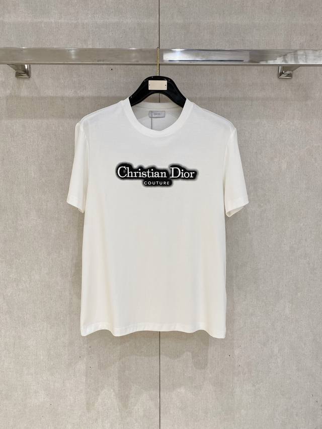 Dior 2025 New Original Men's Casual Bottom Short-Sleeved T-Shirt High-End Custom