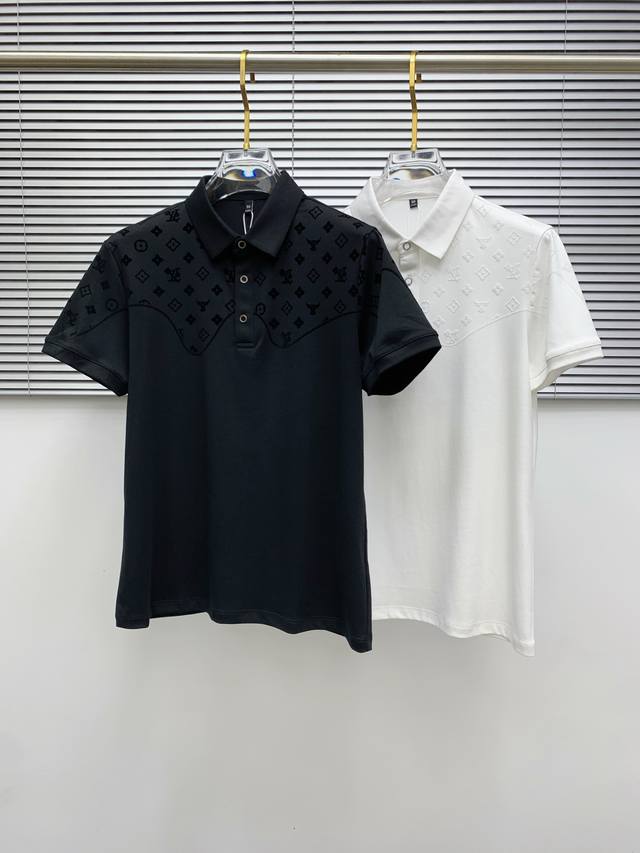 lv25Ss New Spring And Summer Short-Sleeved Lapel T-Shirt Polo The Highest Ver