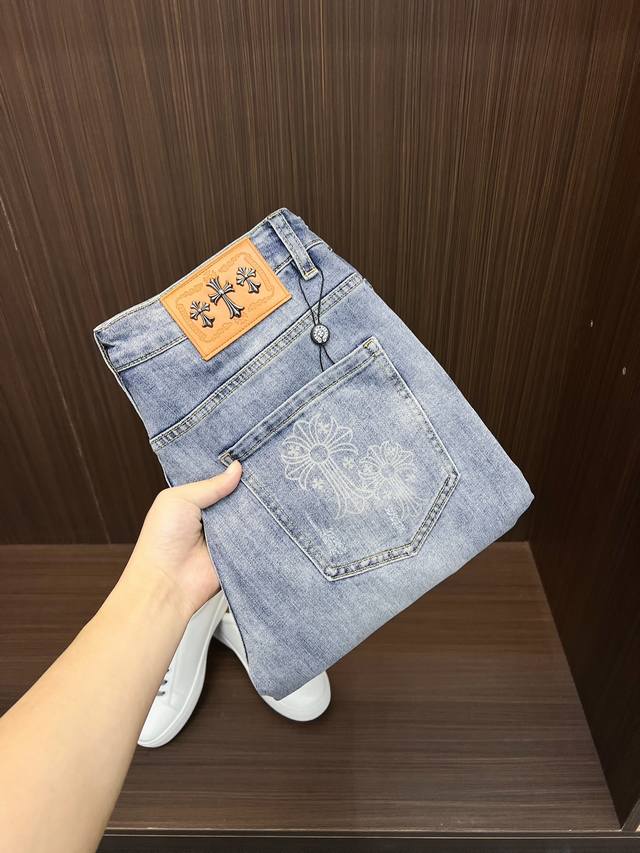 Chrome Hearts 2025Ss New Summer Original High-End Hot-Selling Denim Shorts Super