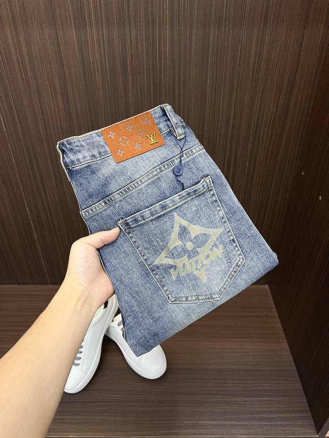 lv 2025Ss New Summer Original High-End Hot-Selling Denim Shorts Super Customi