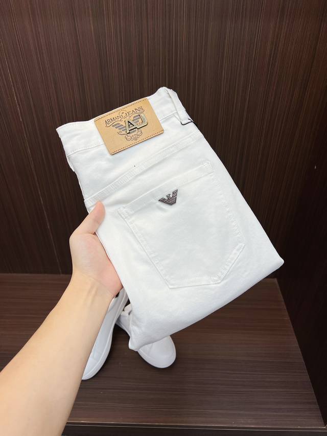 Armani 2025Ss Summer New Original High-End Hot-Selling Denim Shorts Super Custom