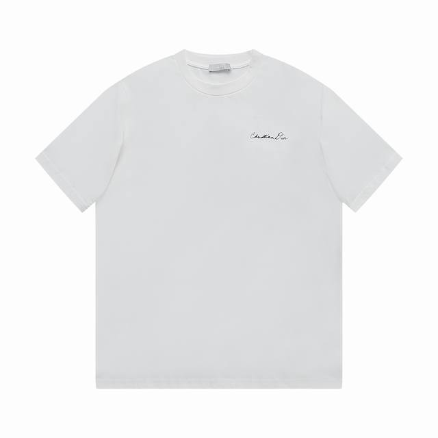 dior Dior Cursive Letters Lily Of The Valley Flocking Print Short Sleeves Usi