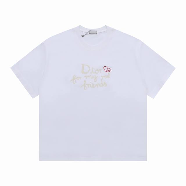 dior New Silicone Three-Dimensional Signature Short-Sleeved Shirt Made Of 270