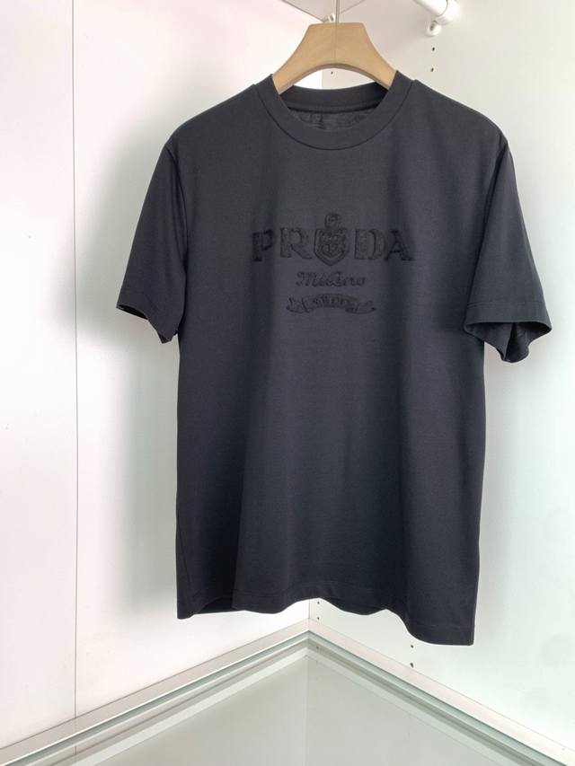 prad 25Ss Spring And Summer Series Round Neck T-Shirt Size: M-5Xl Version Sli