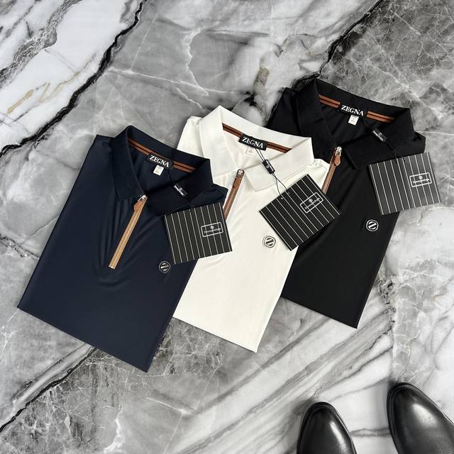 zegna 2025 Spring And Summer Counter New High-End Elegant Men's Custom-Made T