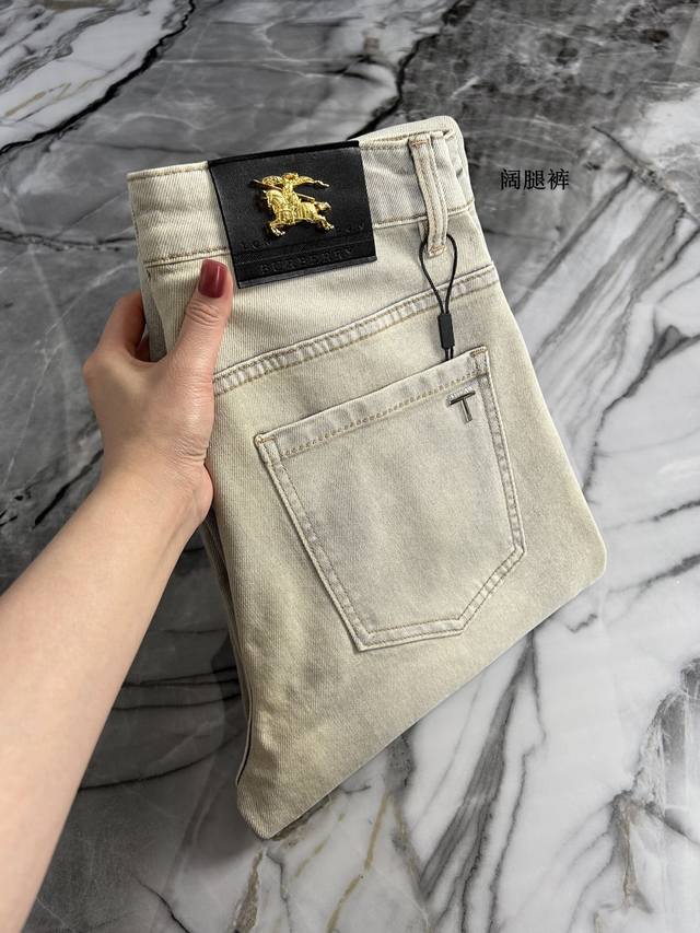 burberry Burberry Wide-Leg Pants 2025 Spring And Summer Hit B's Original Men'