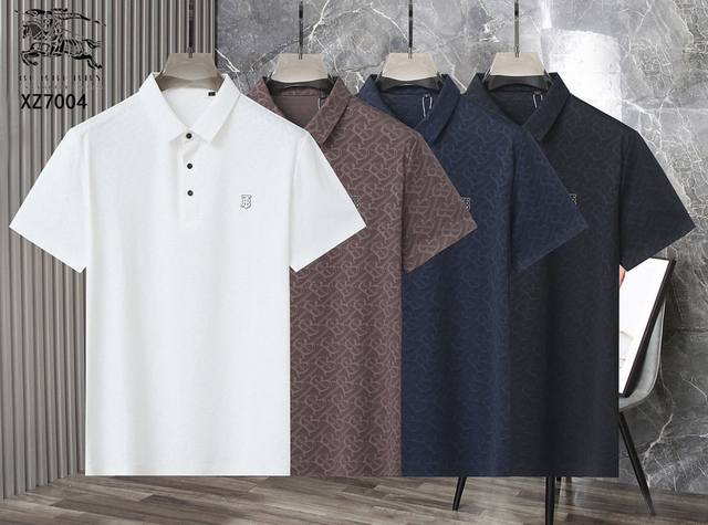 bbr B's 2025 Spring And Summer Counter Latest Short-Sleeved Polo Shirt Lapel