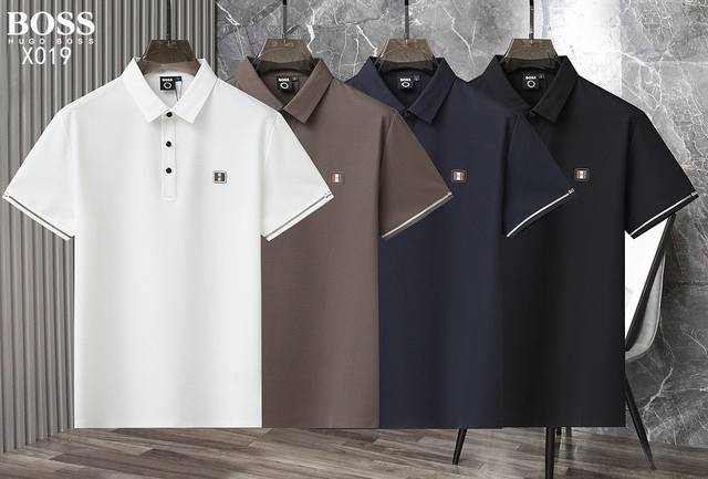 boss 2025 Spring And Summer Latest Short-Sleeved Polo Shirt, Lapel T-Shirt, H