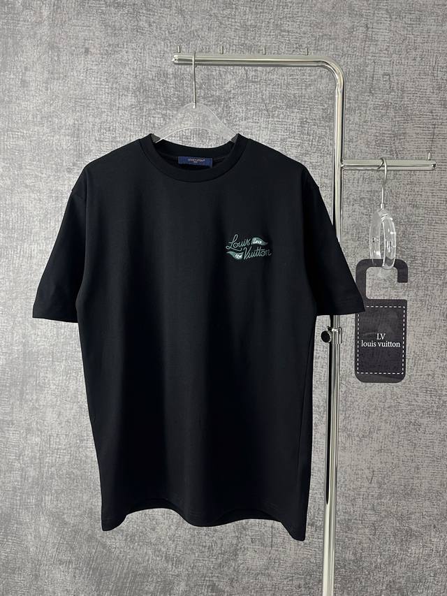 y150S250Louis Vuitton 2025 Summer New Embroidered Loose Short-Sleeved T-Shirt
