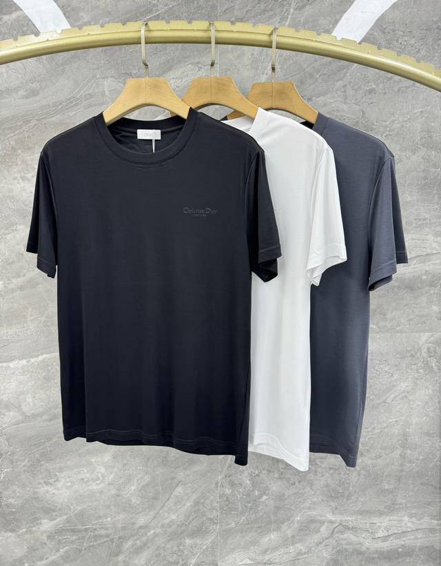 25 Spring And Summer New Cd Minimalist Urban Round Neck T-Shirt Men's Laminat