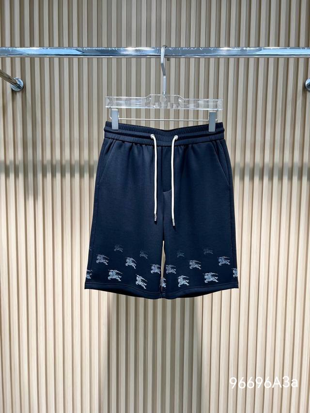 New Spring And Summer Burberry Horse Shorts # Black Size: -
