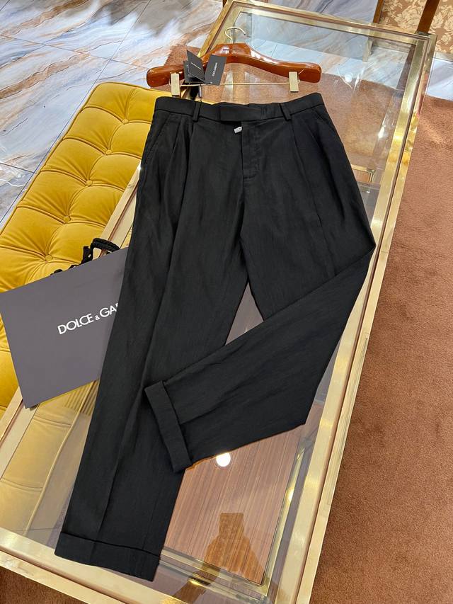 Jacket Pants 2025Ssdg Latest Catwalk Style New Noble Style 100% Linen Pants Nine