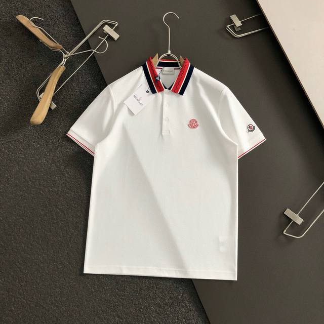 Moncler New Polo 2025 Spring And Summer Classic Collar Jacquard Embroidery Polo