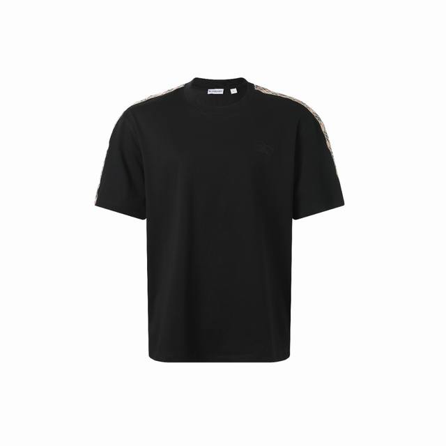 burberry Checkered Short Sleeves Fabric Selection Made Of Double-Strand Cotto
