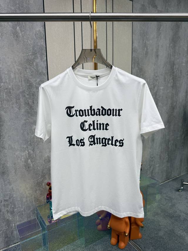 celine 2025 Spring And Summer New Products Ancient Roman English Font Printin