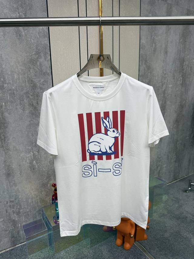 bottega Venetia 25Ss Spring And Summer New Printed Short-Sleeved T-Shirt Cust