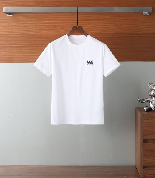 Ralph Lauren 2025 Spring And Summer Classics For Sale Men's Round Neck Short-Sle