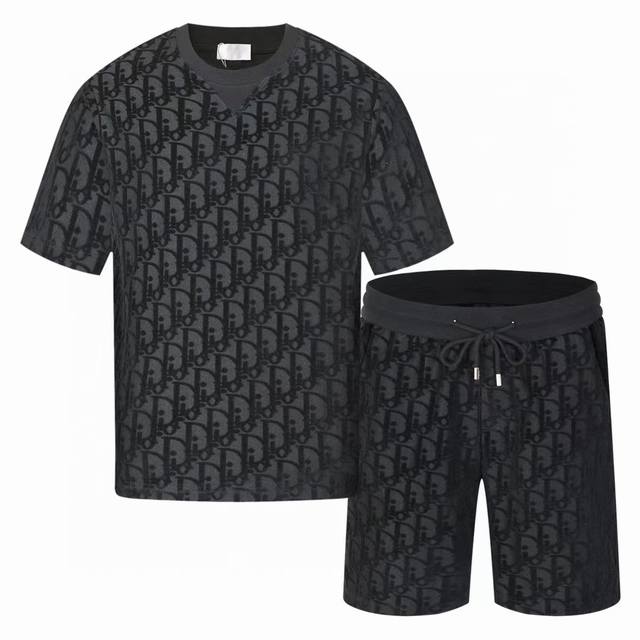 Short-Sleeved Shorts 2025 New 5805 Suit 300G Velvet Jacquard Series Low-Key Luxu