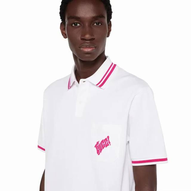 g Artist Co-Branded Polo Shirt White + Plum Red White + Blue Dark Blue + Whit
