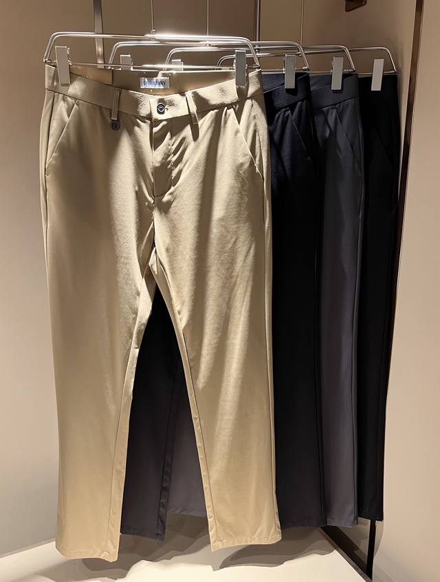 burber*Ybar*Li 2025 Spring And Summer Men's Casual Trousers Men's Classic Bas