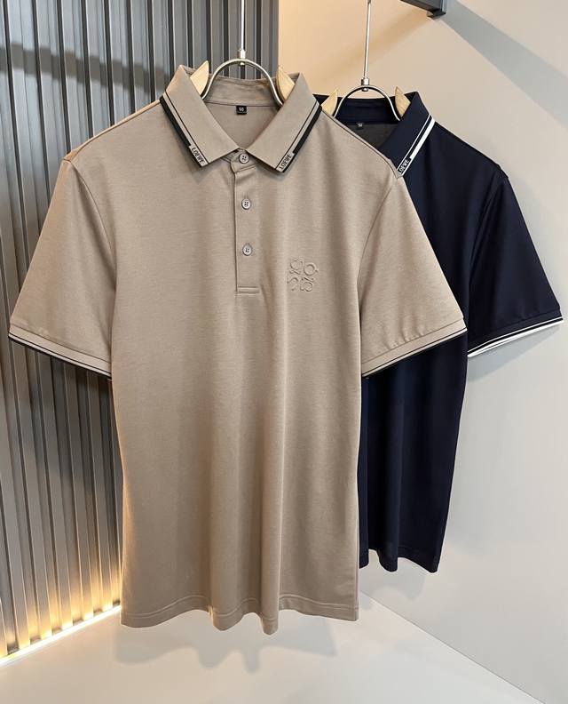 lo*We 2025 Spring/Summer Men's Lapel Short-Sleeved Polo Shirt Trading Company