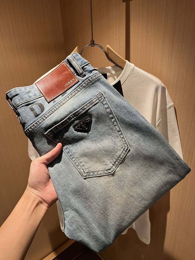 pra*Da Prada 2025 Spring And Summer New Products On Sale Denim High-End Versa