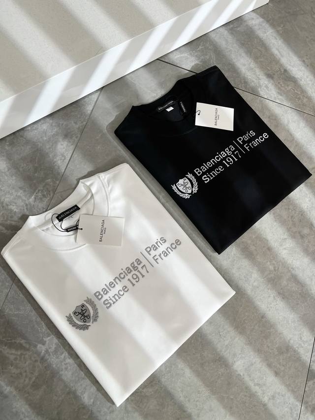 balenci*Ga Paris* 2025 Spring And Summer New Unisex Short-Sleeved T-Shirts Ca