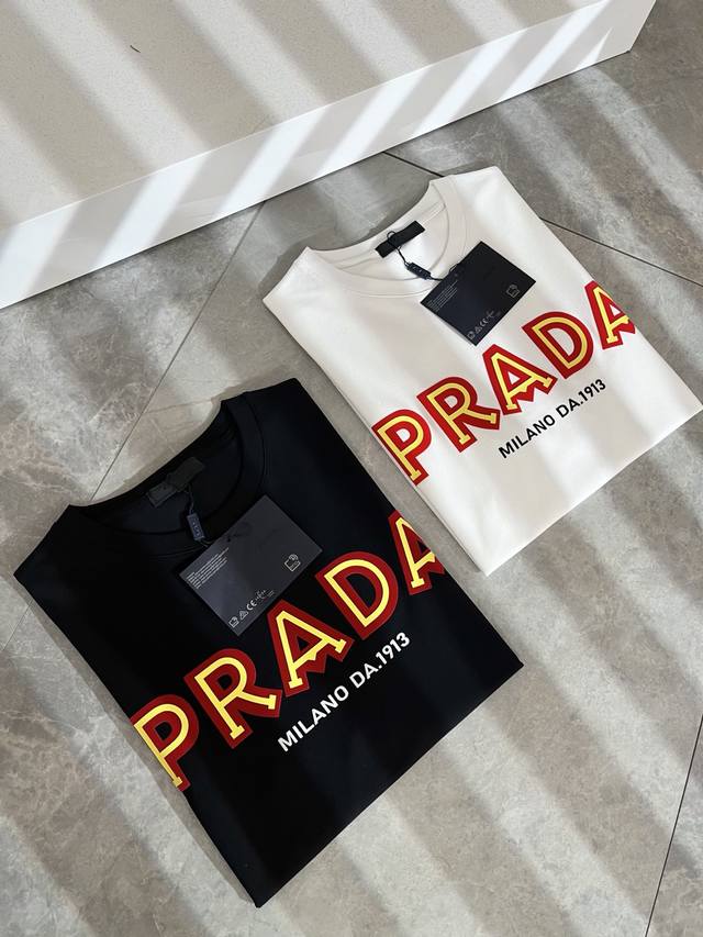 prad*A Prad*Da 2025 Spring And Summer New Style Short-Sleeved T-Shirt For Men