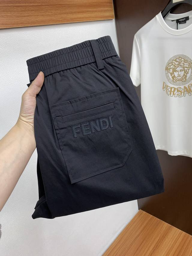 Fendi 2025 Spring And Summer New Latest Custom Fabric Straight Casual Pants Orig