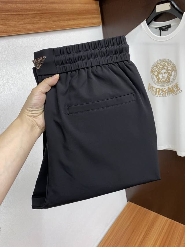 Prada 2025 Spring And Summer Newest Custom Original Fabric Casual Pants Original