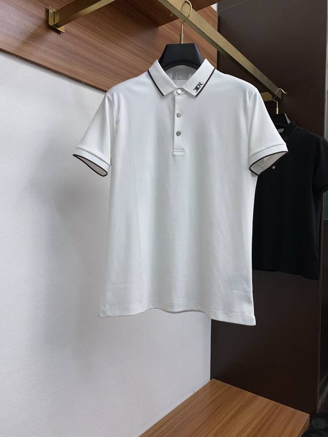 Dior 2025 New Men's Lapel Polot Shirt Short Sleeves Imported Fabrics Are Light A