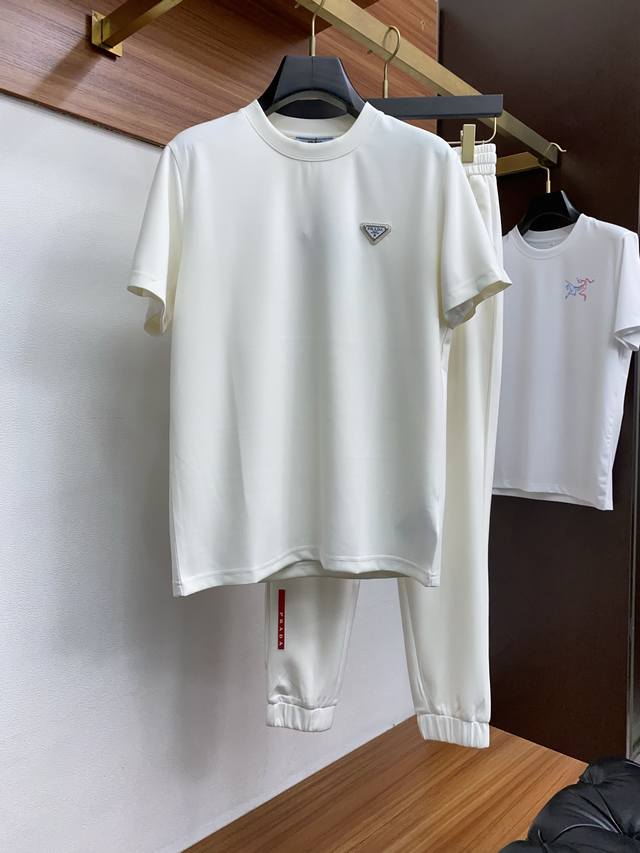Clothes And Pants Prada New 25Ss Early Spring New Trousers And Short-Sleeved Sui