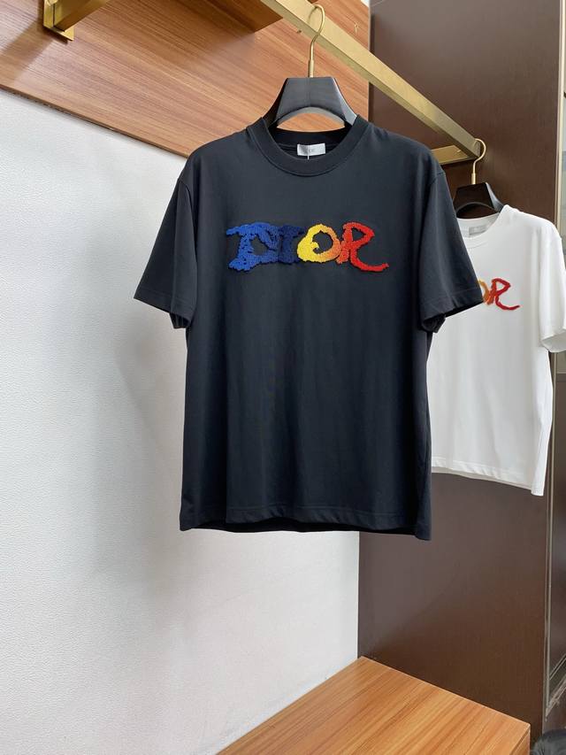Dior 2025 New Original Men's Casual Wide-Cut Short-Sleeved T-Shirt, High-End Cus