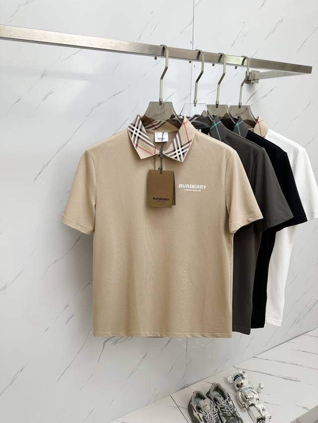 burb 2025Ss Classic Fashion Lapel Polo Shirt Short Sleeves Trading Company Ch