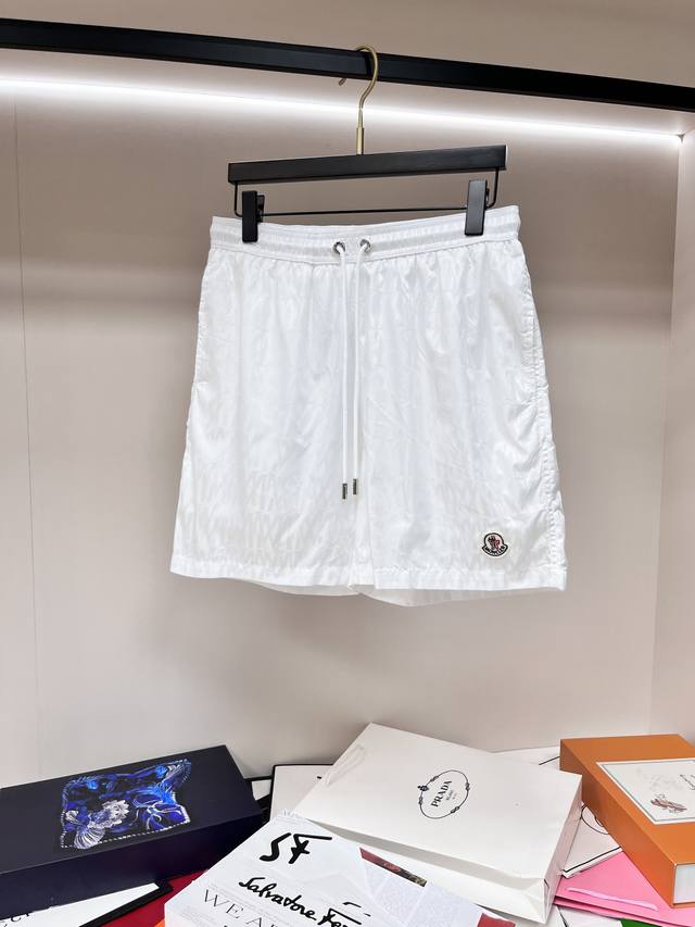 Is The Main Promotion Of Moncler's Popular Casual Jacquard Shorts. New White Mon