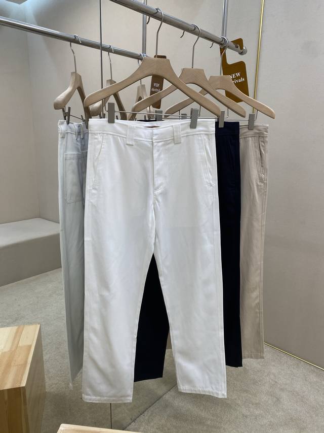 Mainly Promotes Zegna25Ss New Cotton Tencel Work Pants. This Pair Is Inspired By