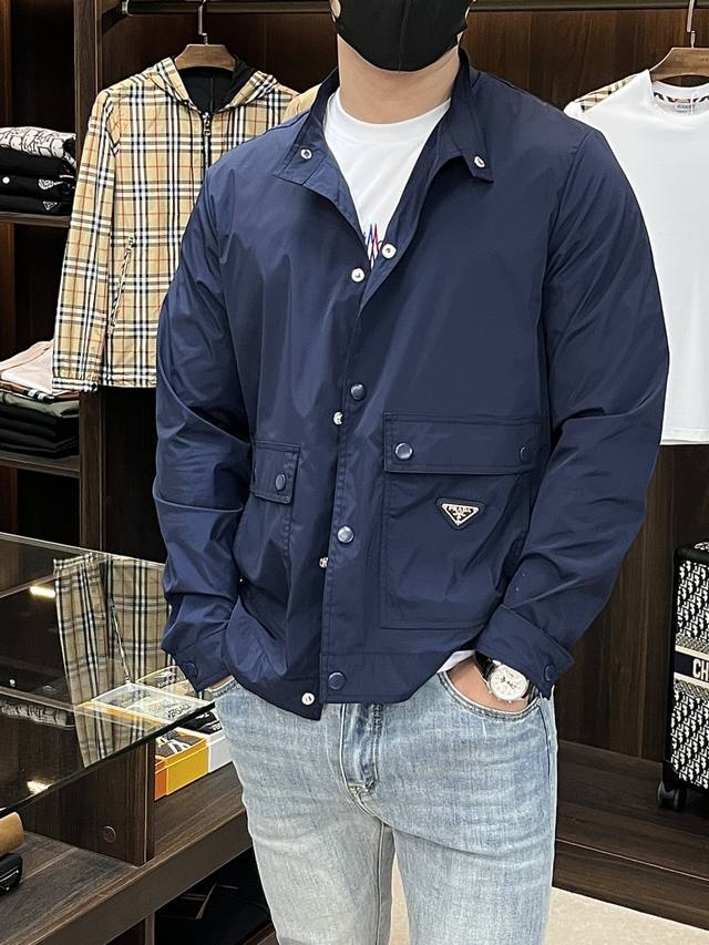 Pushes Prada 2025Ss Early Spring New Release Prada Hooded Jacket Spring Jacket I